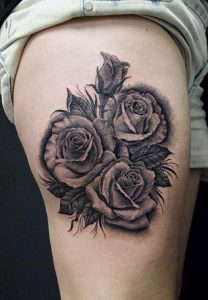 Tattoos of Black Roses