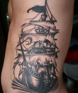 Tattoos of Pirate Ships