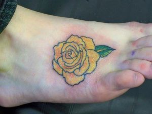 Tattoos of Yellow Roses