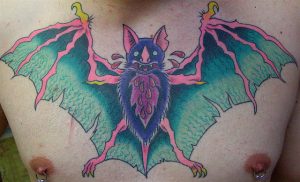 Traditional Bat Tattoo