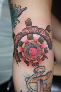 Traditional Elbow Tattoos