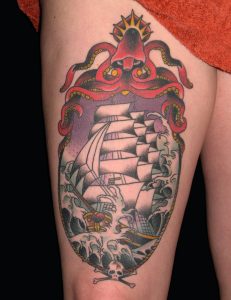 Traditional Kraken Tattoo