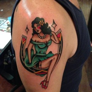 Traditional Lady Luck Tattoo