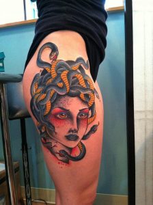 Traditional Medusa Tattoo