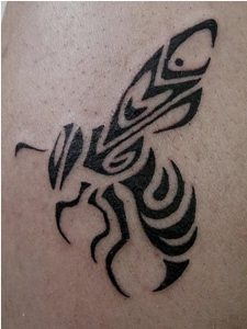 Tribal Bee Tattoo