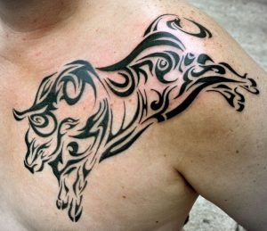 Tribal Bull Tattoo