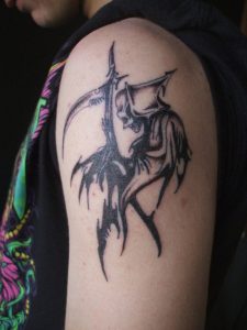 Tribal Grim Reaper Tattoos