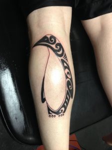 Tribal Penguin Tattoo