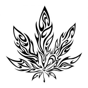 Tribal Weed Tattoos