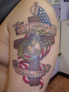 USMC Arm Tattoos