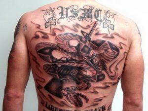 USMC Back Tattoos