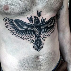 Upper Stomach Tattoo