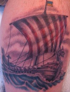 Viking Ship Tattoo