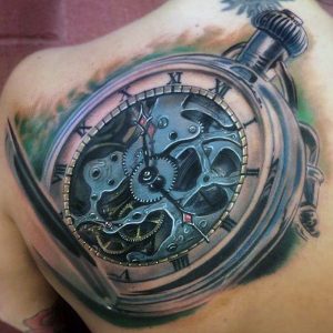 Vintage Clock Tattoo