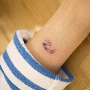 Wave Tattoo Small