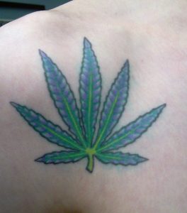 Weed Leaf Tattoo Designs