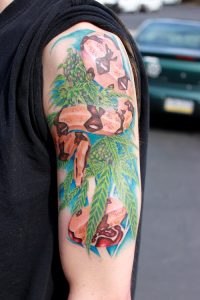 Weed Tattoo Sleeve