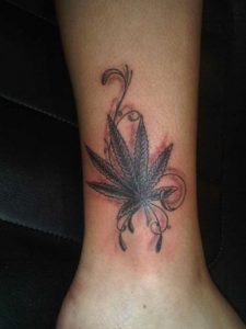 Weed Tattoos for Women