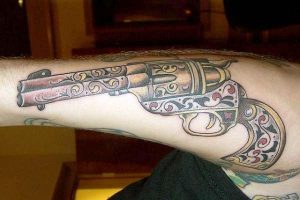 Western Revolver Tattoo