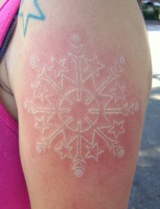 White Snowflake Tattoo