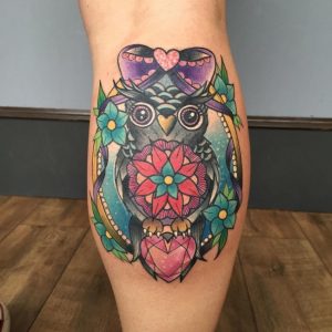 Women Calf Tattoos