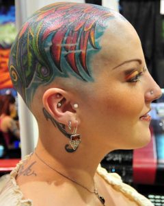 Women Head Tattoos