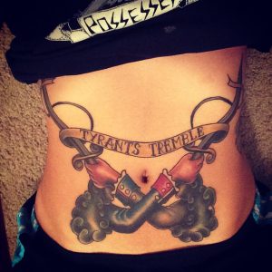 Women Stomach Tattoos