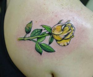 Yellow Rose Tattoo