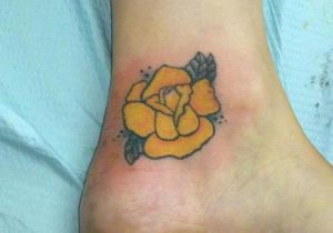 Yellow Rose Tattoo Ideas