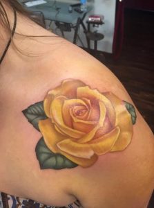 Yellow Rose Tattoo Images