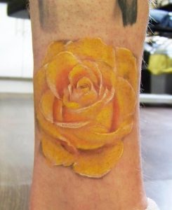 Yellow Rose Tattoo Men