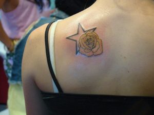 Yellow Rose Tattoo Small