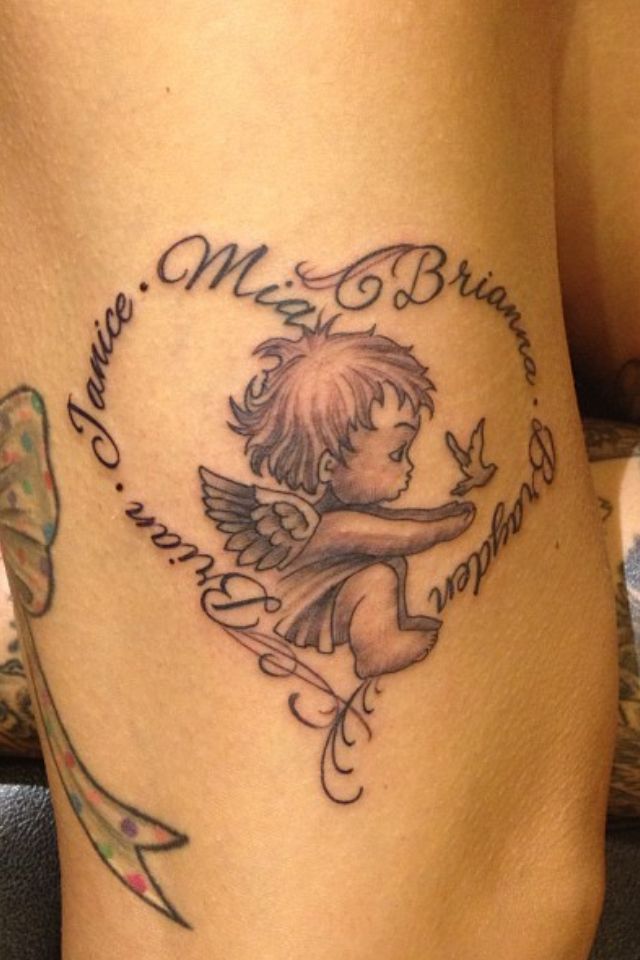 Baby Angel Tattoos Designs, Ideas and meaning | Tattoos For You
