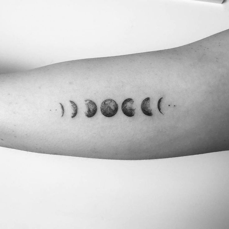 Moon Phases Tattoos Designs, Ideas and Meaning | Tattoos For You