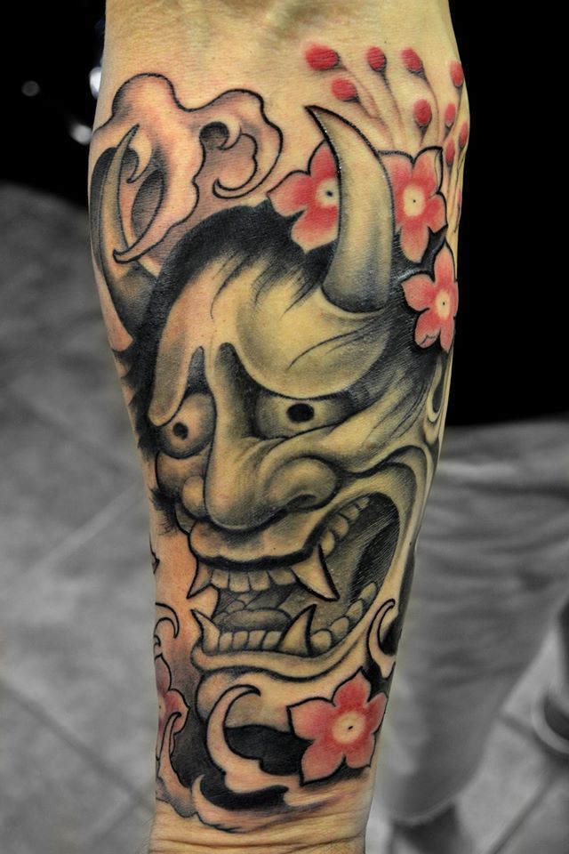 Oni Mask Tattoos Designs Ideas And Meaning Tattoos For You