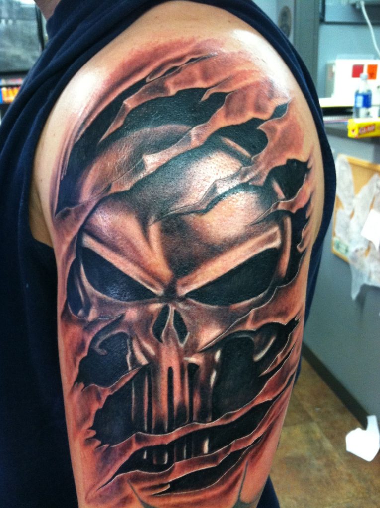 Punisher Tattoos Designs, Ideas and Meaning | Tattoos For You