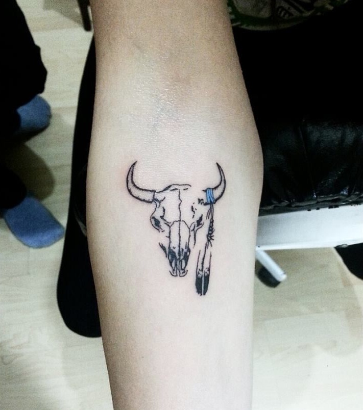  Bull  Skull Tattoos  Designs Ideas and Meaning Tattoos  