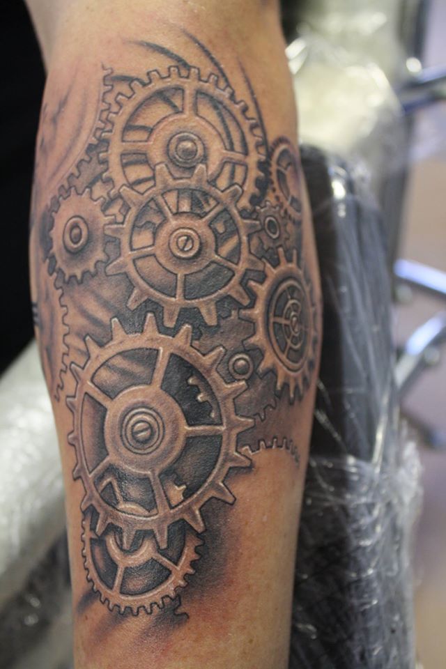 Gear Tattoos Designs, Ideas and Meaning | Tattoos For You