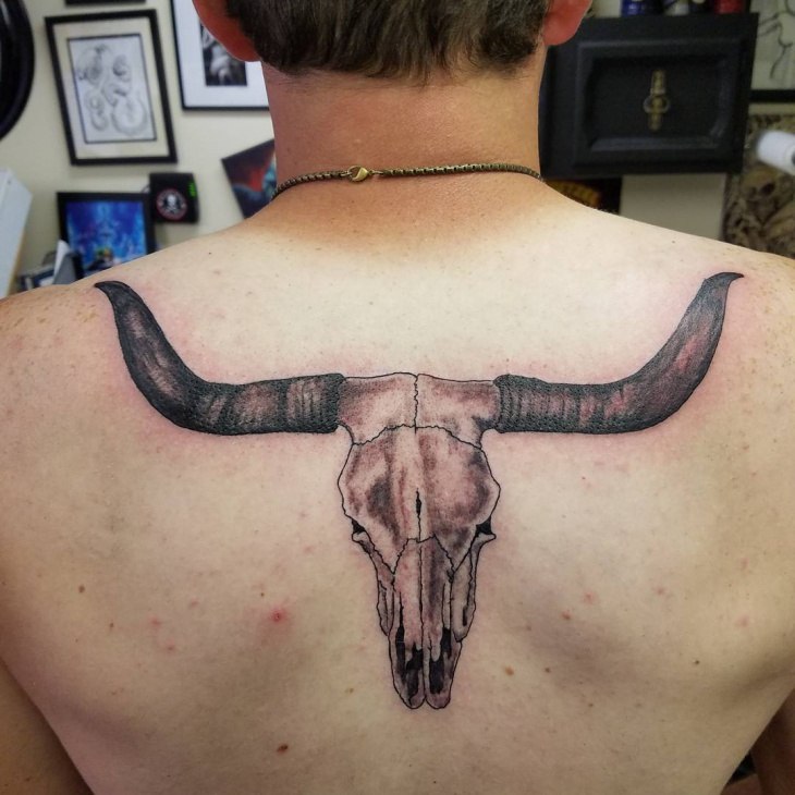 Bull Skull Tattoos Designs, Ideas and Meaning - Tattoos For You