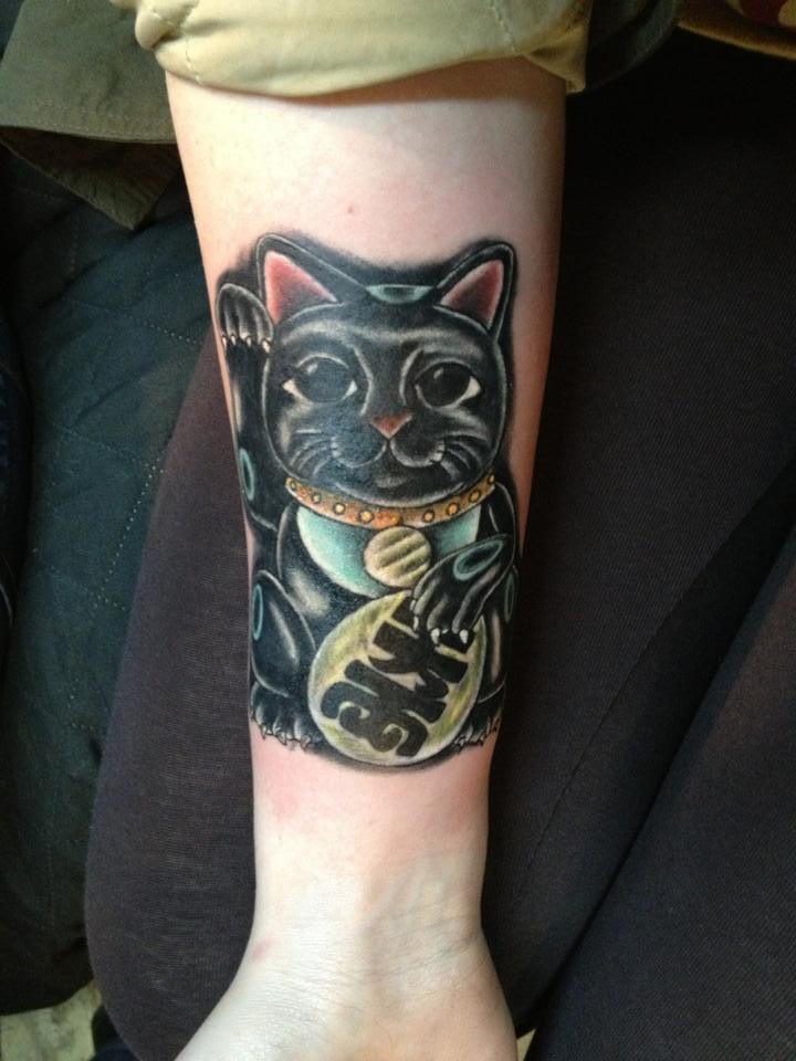 Lucky Cat Tattoos Designs, Ideas and Meaning | Tattoos For You