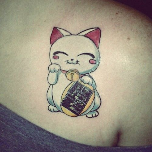 Lucky Cat Tattoos Designs, Ideas and Meaning | Tattoos For You