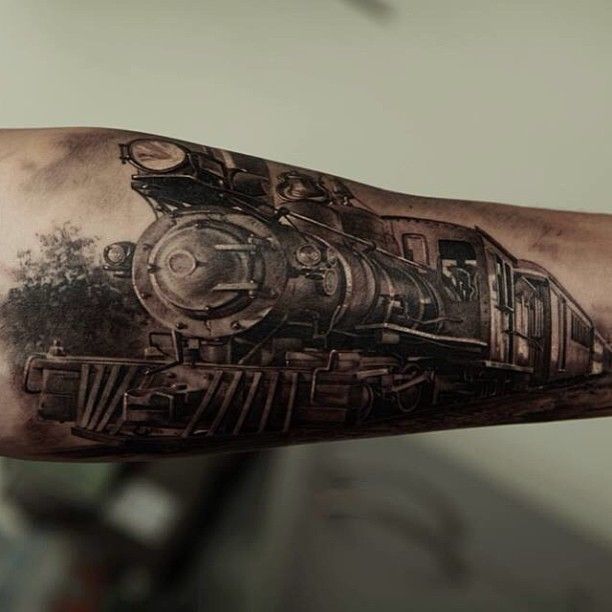 Train Tattoos Designs, Ideas and Meaning | Tattoos For You