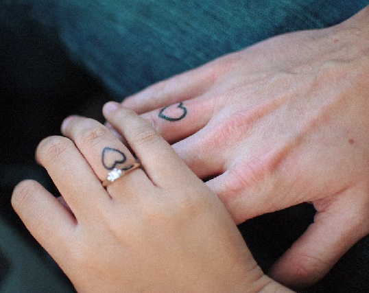 Matching Love Tattoos for Couples - wide 3