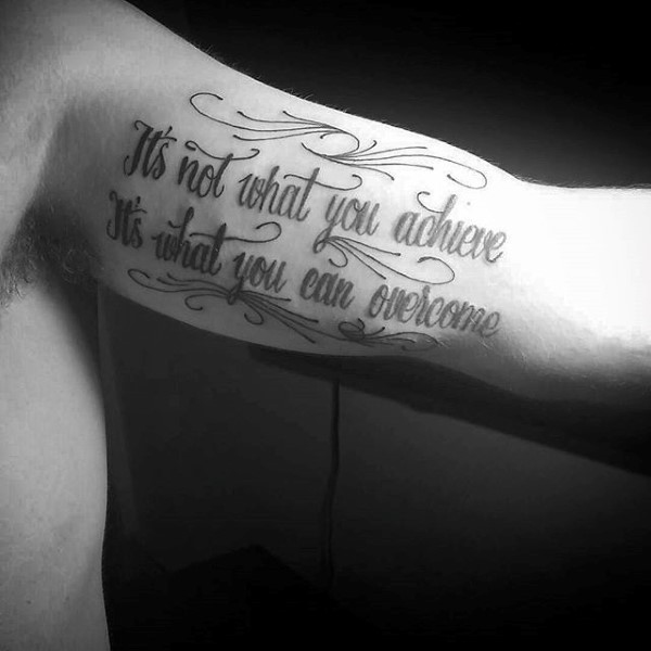 Quote Tattoos for Men Designs, Ideas and Meaning | Tattoos ...