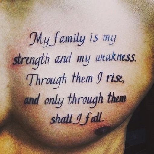 Quote Tattoos for Men Designs, Ideas and Meaning | Tattoos For You