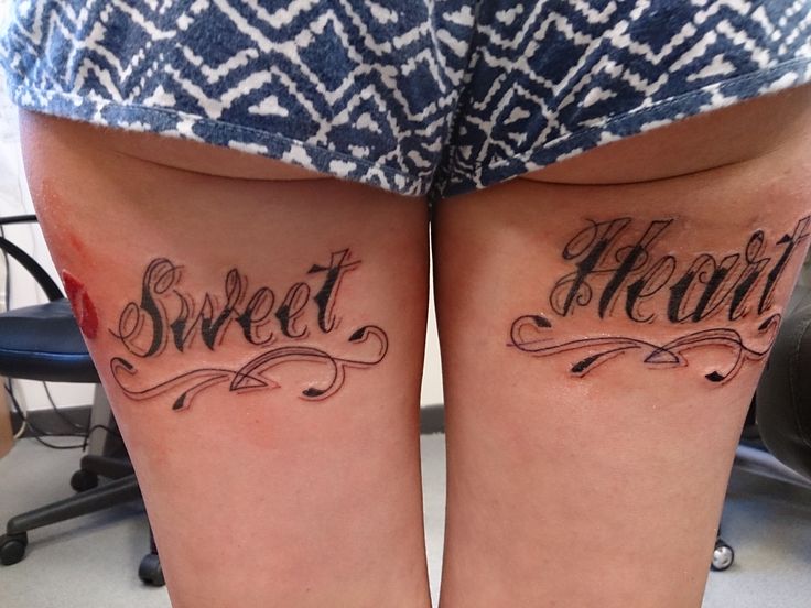 Script Thigh Tattoos - wide 10