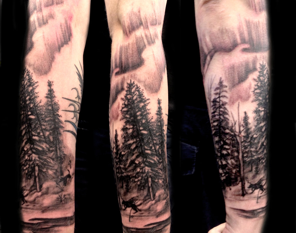 Forest Sleeve Tattoo