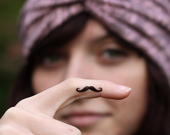 Mustache Finger Tattoo Designs, Ideas and Meaning ...