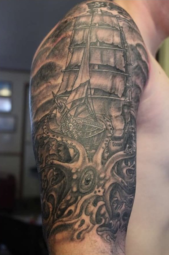 Nautical Half Sleeve Tattoos Designs, Ideas and Meaning | Tattoos For You
