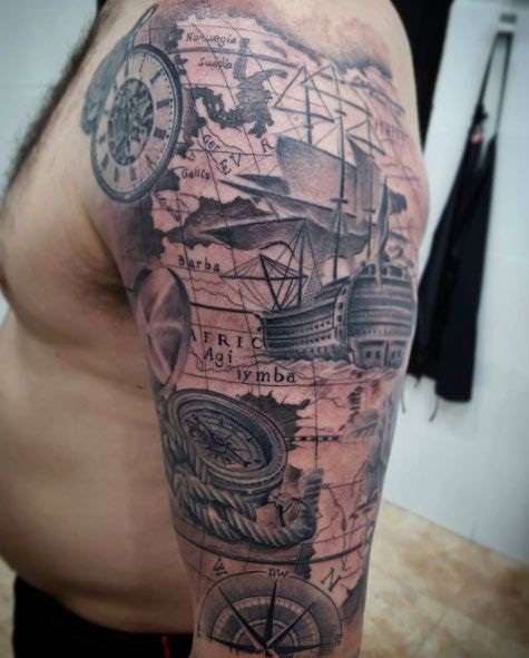 Nautical Half Sleeve Tattoos Designs Ideas And Meaning Tattoos For You